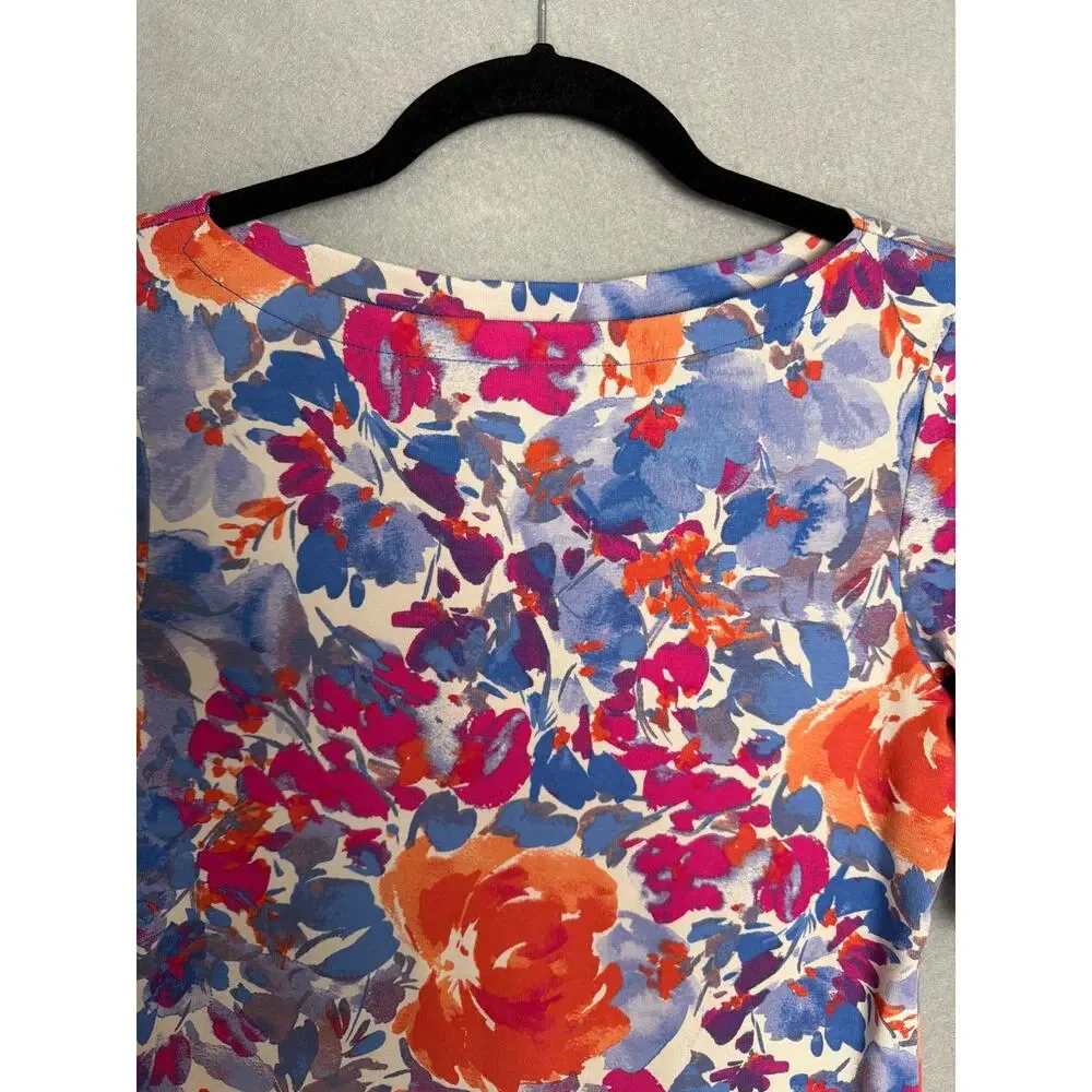 Lauren Ralph Lauren Judy T-Shirt Mid-Sleeve Boat Neck Women's Small NEW